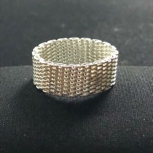 Sterling Silver mesh ring